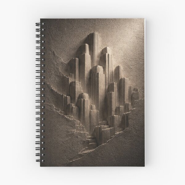 Item preview, Stone Metropolis - Brutalist 3D Bas-Relief Architecture designed and sold by AlexthingsDesign .