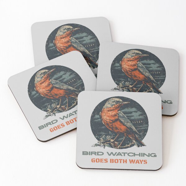 Item preview, Bird watching goes both ways. Humorous design for bird lovers, bird watchers and conspiracy enthusiatsts. designed and sold by EmpressApis.