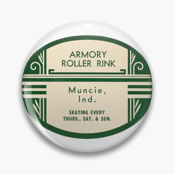 Item preview, Armory Roller Rink Muncie Indiana Roller Skating Rink Sticker Decal Label designed and sold by tislord.