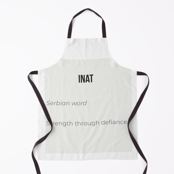 Item preview, INAT - Serbian Word for Strength Through Defiance Minimalist Typography Design designed and sold by Mastalina99.
