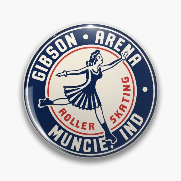 Item preview, Gibson Arena Muncie Indiana Roller Skating Rink Sticker Decal Label designed and sold by tislord.