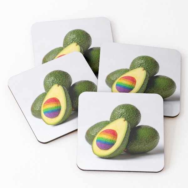 Item preview, Colorful Rainbow Avocado Art – Cute Creative Food Illustration 2 designed and sold by WordPlayStudio.