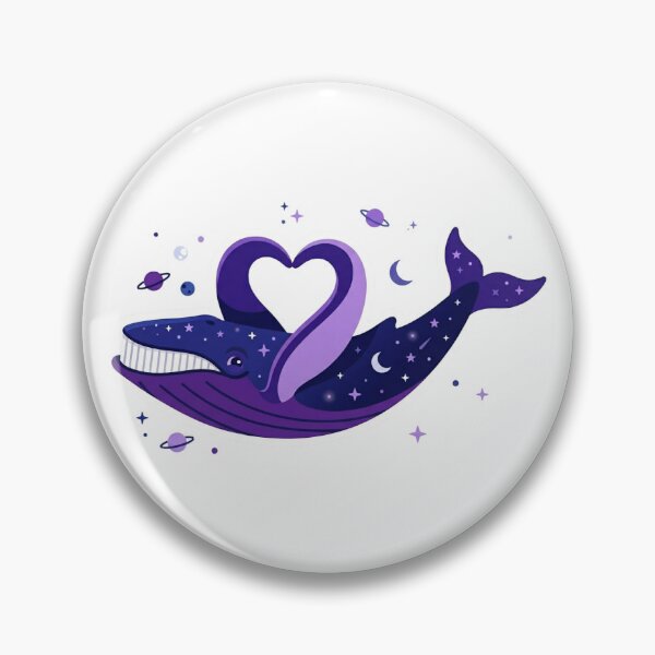 Item preview, ​Aethereal Whale in the Starry Purple Galaxy designed and sold by NadinGerasi.