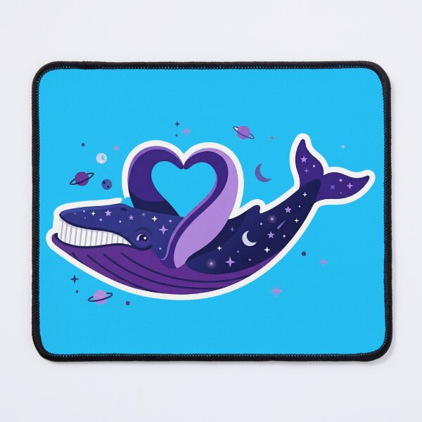 Item preview, Aethereal Whale in the Starry Purple Galaxy designed and sold by NadinGerasi.