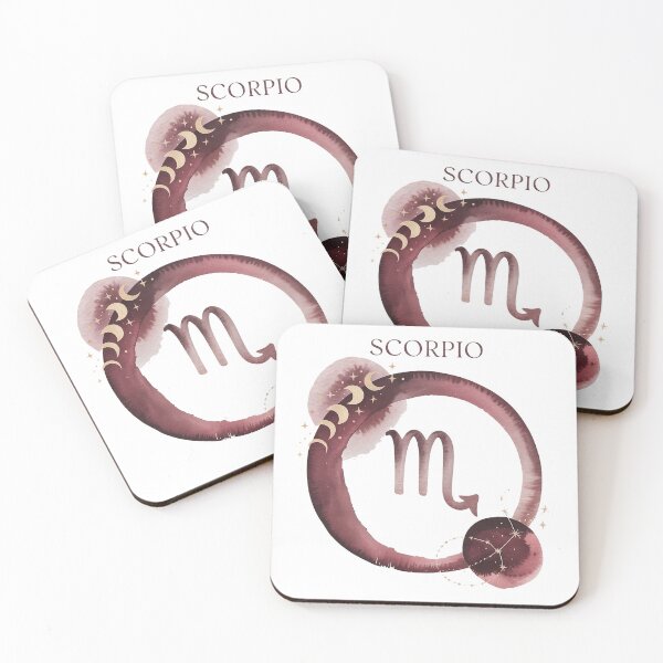Item preview, Scorpio Zodiac Watercolor Celestial Art – Mystical Astrology Design designed and sold by Cool-cat-art.