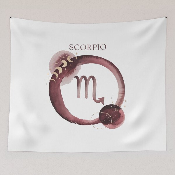 Item preview, Scorpio Zodiac Watercolor Celestial Art – Mystical Astrology Design designed and sold by Cool-cat-art.
