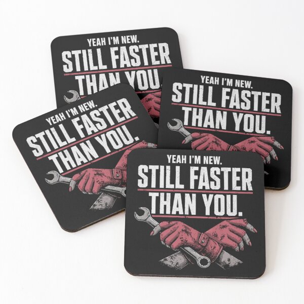 Item preview, Yeah I’m New Still Faster Than You Mechanic Shirt designed and sold by PINK FREE.