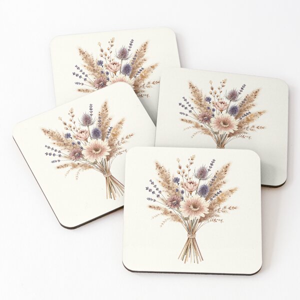 Item preview, Watercolor Dried Wildflower Bouquet Boho Floral Art designed and sold by Michael Schwarz.