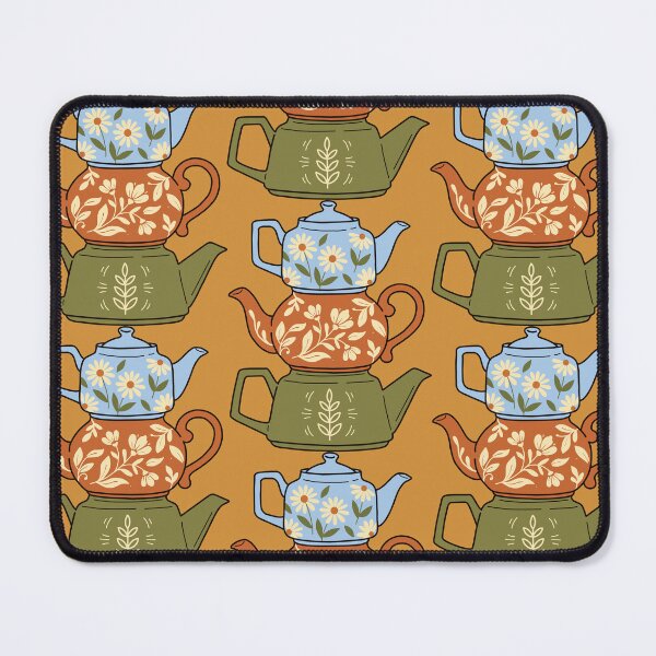 Item preview, Whimsical Stacked Teapots Sticker - Cozy Tea Time Kitchen Art designed and sold by AliAltinelArt.