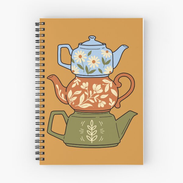 Item preview, Whimsical Stacked Teapots Sticker - Cozy Tea Time Kitchen Art designed and sold by AliAltinelArt.
