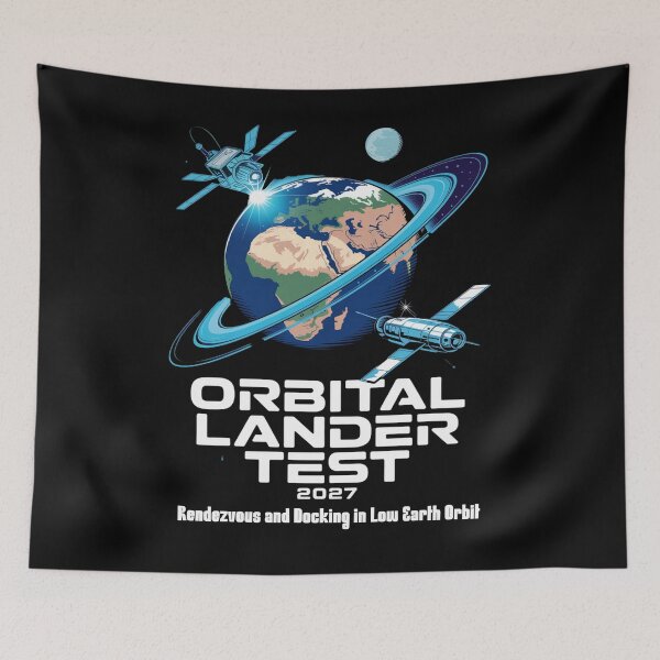 Item preview, Artemis 3 - low earth orbit - moon mission - crewed mission - spaceflight - astronaut - crewed lunar flyby - rocket - spacecraft - capsule - orbit - exploration - lunar - moon lover  designed and sold by JansenGS.
