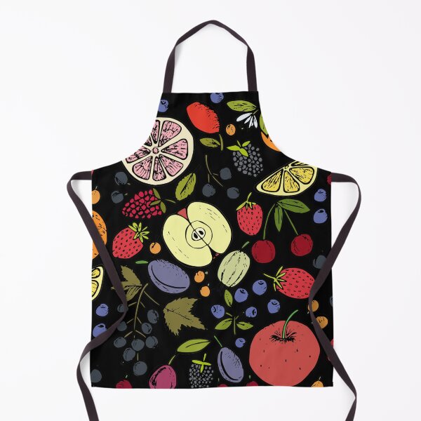 Item preview, Colorful Retro Fruits Spread on Black designed and sold by AnimaliaStar.