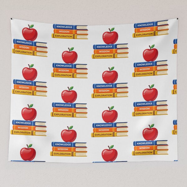 Item preview, Teacher Appreciation Gift Knowledge Wisdom Exploration Apple Books designed and sold by AkDesign022.