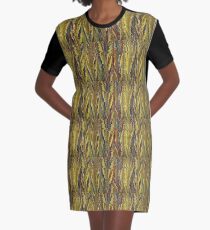 Marmorierter Sommer 1701 T-Shirt Kleid