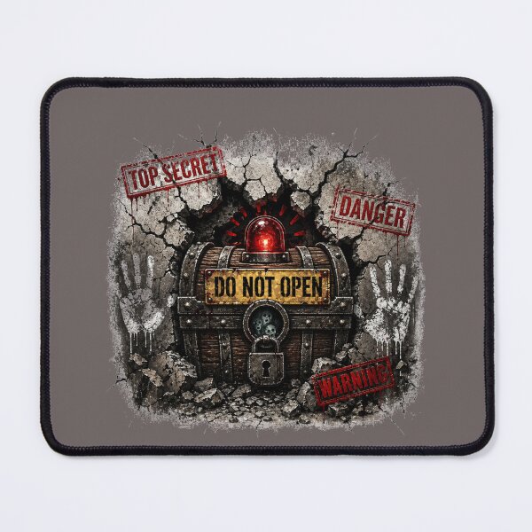 Item preview, Top Secret T-Shirt – Do Not Open Warning Graphic, Horror Grunge Style designed and sold by Aimetoi.