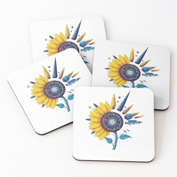 Item preview, Galactic Bloom: Interstellar Sunflower & Starships designed and sold by Dzblack.