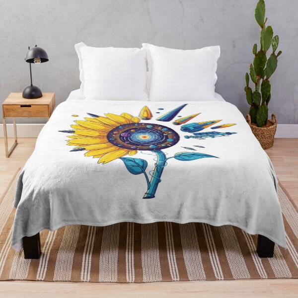 Item preview, Galactic Bloom: Interstellar Sunflower & Starships designed and sold by Dzblack.