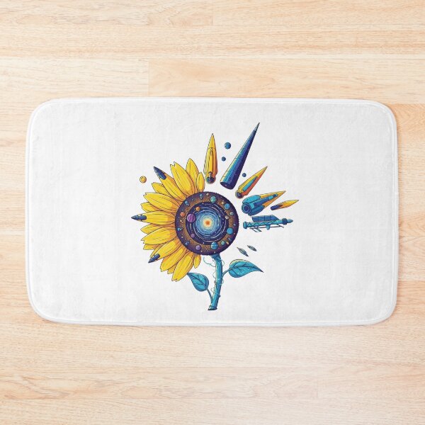 Item preview, Galactic Bloom: Interstellar Sunflower & Starships designed and sold by Dzblack.