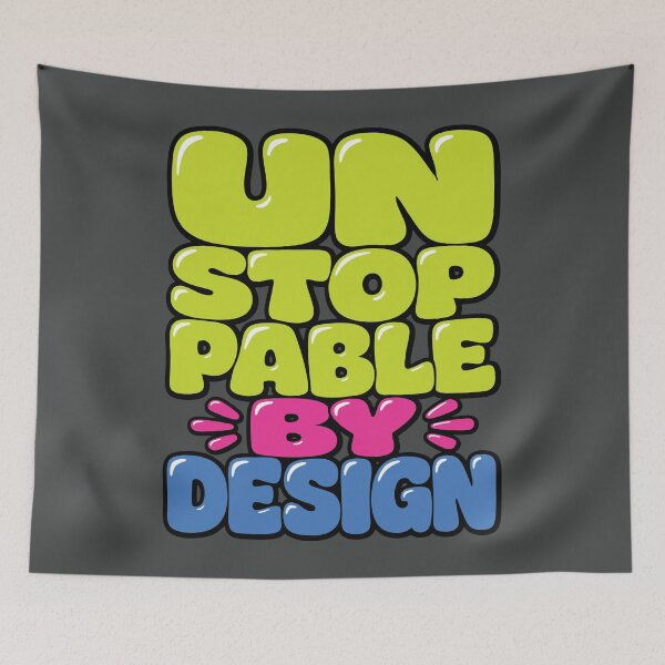 Item preview, Unstoppable By Design Puffy Gummy Pop Art designed and sold by DigitalGlade.