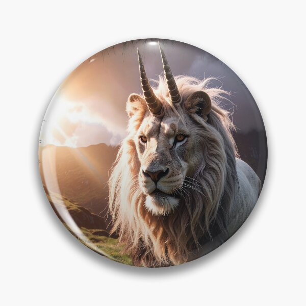 Item preview, Legendary lion with two unicorn horns designed and sold by Alan-David.