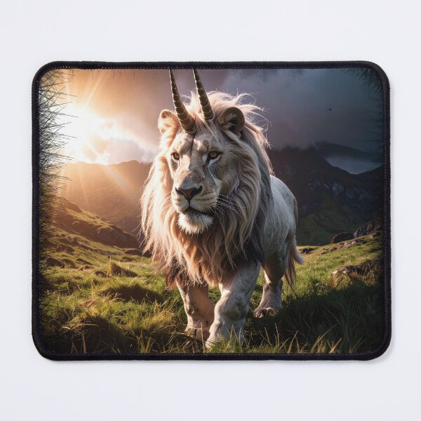 Item preview, Legendary lion with two unicorn horns designed and sold by Alan-David.