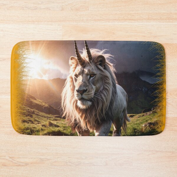 Item preview, Legendary lion with two unicorn horns designed and sold by Alan-David.