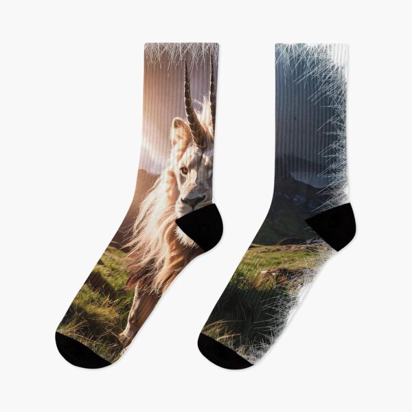 Item preview, Legendary lion with two unicorn horns designed and sold by Alan-David.