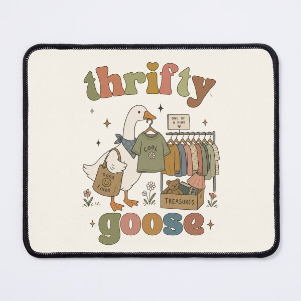 Item preview, Silly Thrifty Goose Vintage Stamp designed and sold by Neeshki.