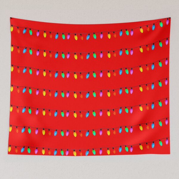 Item preview, Christmas Lights Santa Claus Red Holiday Decor Throw Pillow designed and sold by Rolographics1.