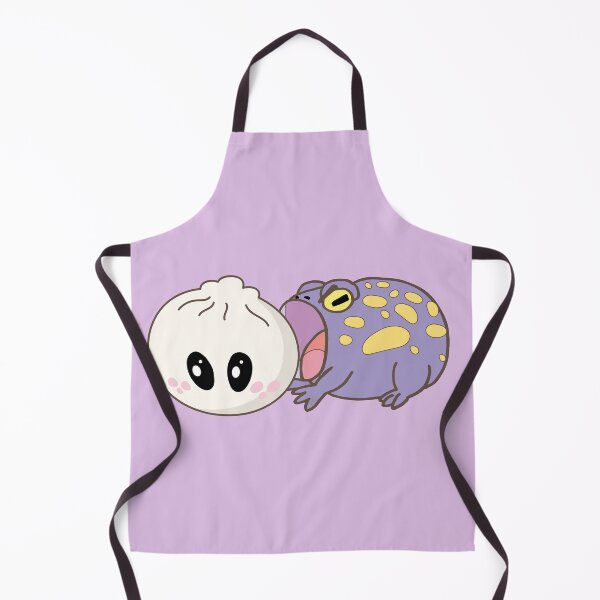 Item preview, Hungry Toad vs Giant Bao – Funny Frog Foodie Art designed and sold by SKETCHYANDGRAPHIC.