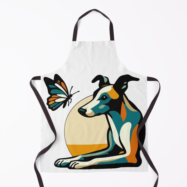 Item preview, Colorful dog with butterfly designed and sold by GALOGO – Art for Sighthounds & Animal Welfare.