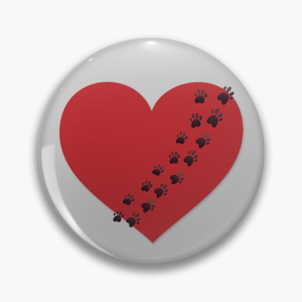 Item preview, Paw prints all over my heart, human made  designed and sold by GiSilver.