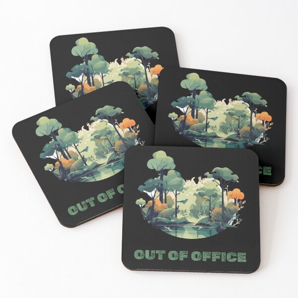 Item preview, Out of Office Modern Flat Landscape designed and sold by ContigoART.