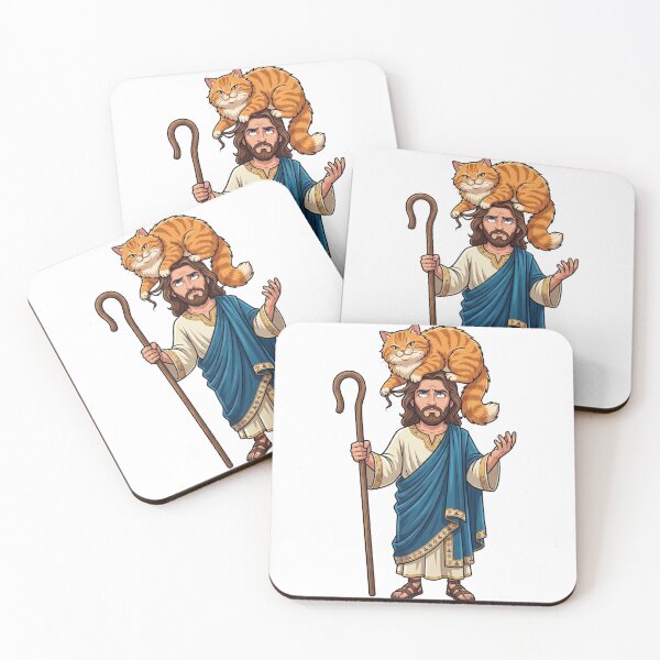 Item preview, Jesus With cat designed and sold by J&K.