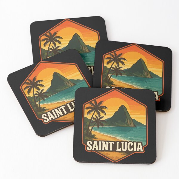 Item preview, Saint Lucia Caribbean Retro designed and sold by TomFrontierArt.