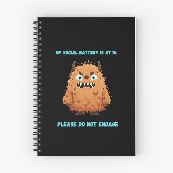 Item preview, Grumpy Monster Social Battery 1% Shirt – Funny Introvert Mood designed and sold by ContigoART.