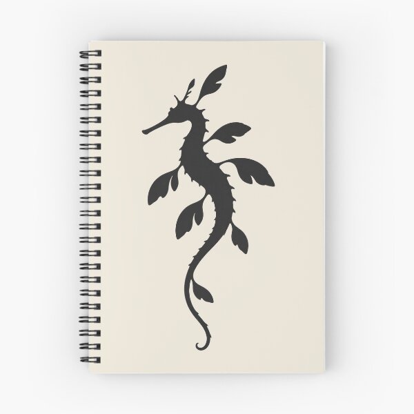 Item preview, Minimalist Dark Leafy Seadragon Silhouette designed and sold by Ombrya.
