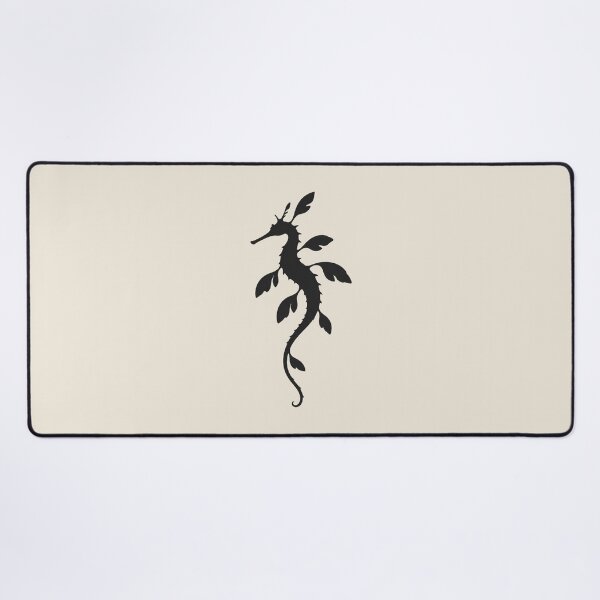 Item preview, Minimalist Dark Leafy Seadragon Silhouette designed and sold by Ombrya.