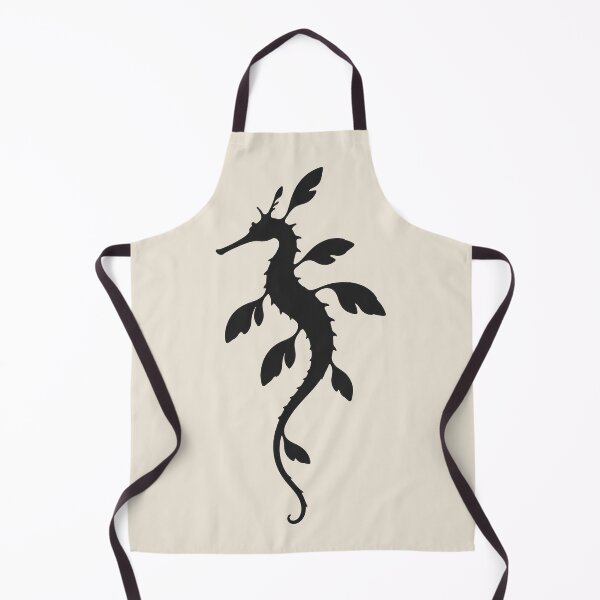 Item preview, Minimalist Dark Leafy Seadragon Silhouette designed and sold by Ombrya.