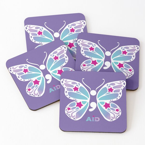 Item preview, Semicolon Butterfly (White) designed and sold by AIDcares.