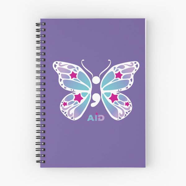 Item preview, Semicolon Butterfly (White) designed and sold by AIDcares.