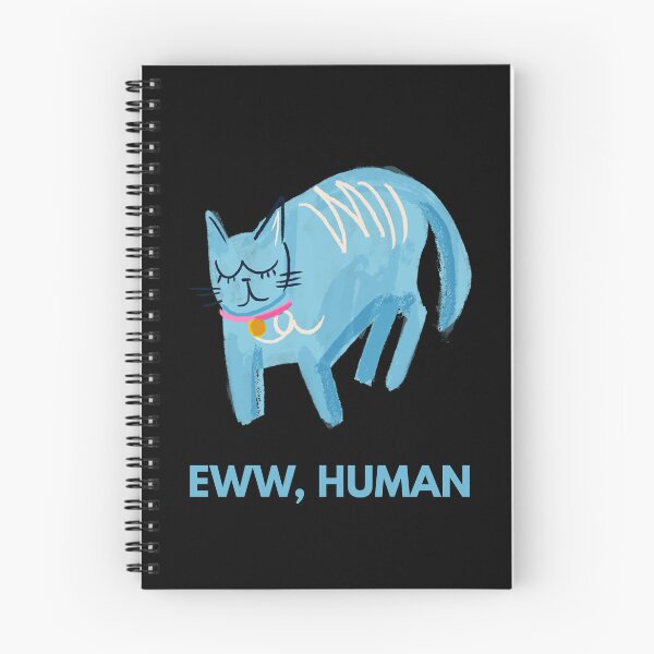 Item preview, Funny Cat Lover – Sarcastic “Eww Human” Blue Cat Meme designed and sold by ContigoART.