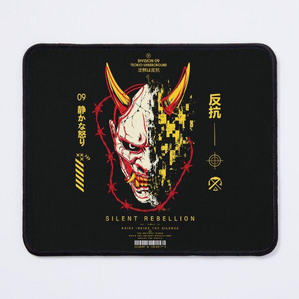 Item preview, Silent Rebellion Oni Mask Streetwear Japanese Punk designed and sold by CamaleonDesigns.
