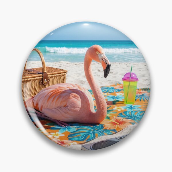 Item preview, Flamingo Lives the Beach Life designed and sold by Tridentulus.