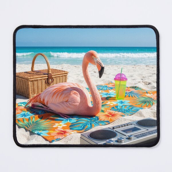 Item preview, Flamingo Lives the Beach Life designed and sold by Tridentulus.