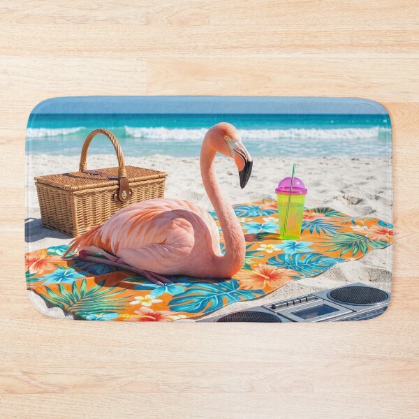 Item preview, Flamingo Lives the Beach Life designed and sold by Tridentulus.