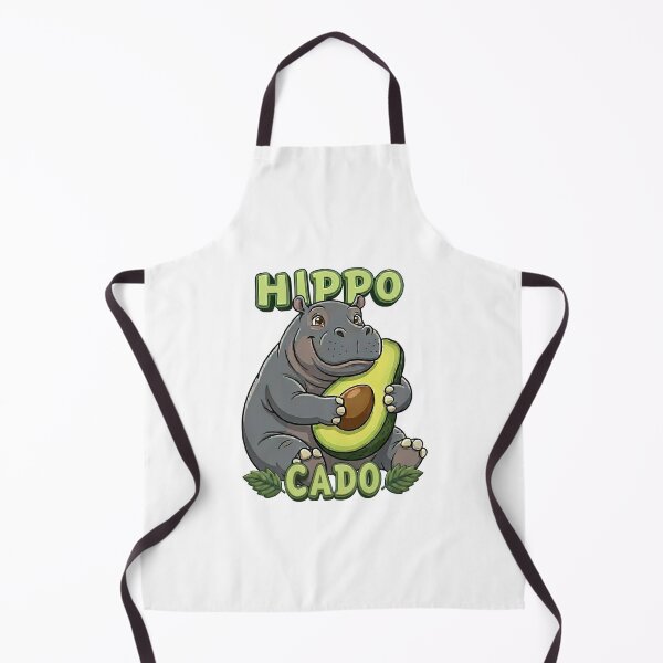 Item preview, Hippopotamus and Avocado - Food Animal Combinations designed and sold by Art-Arcade6.