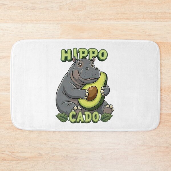 Item preview, Hippopotamus and Avocado - Food Animal Combinations designed and sold by Art-Arcade6.