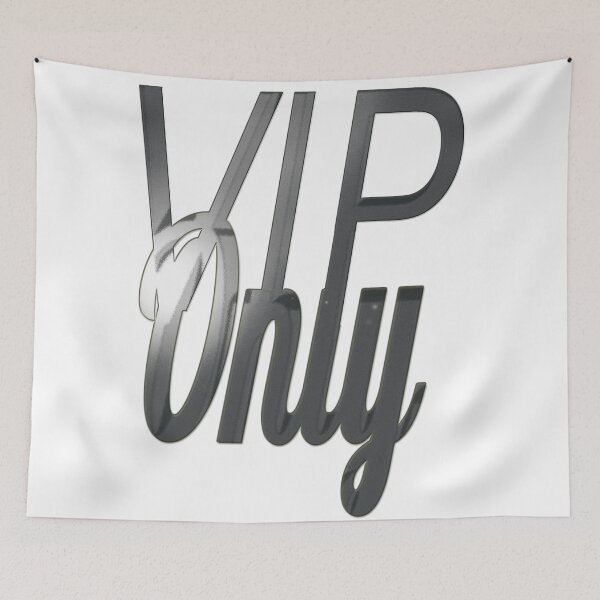 Item preview, VIP Only symbol with an elegant design – Black & White designed and sold by Alan-David.