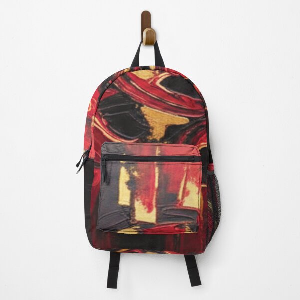 Item preview, Red and Gold Abstract Art Modern Luxury Accent Design designed and sold by delohill.